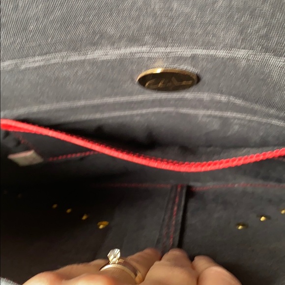 Studded leather envelope bag - Picture 7 of 9